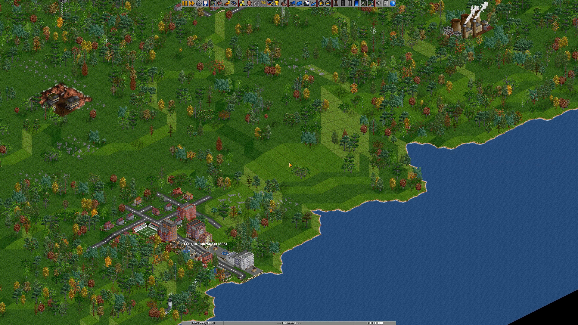 OpenTTD 全屏画面