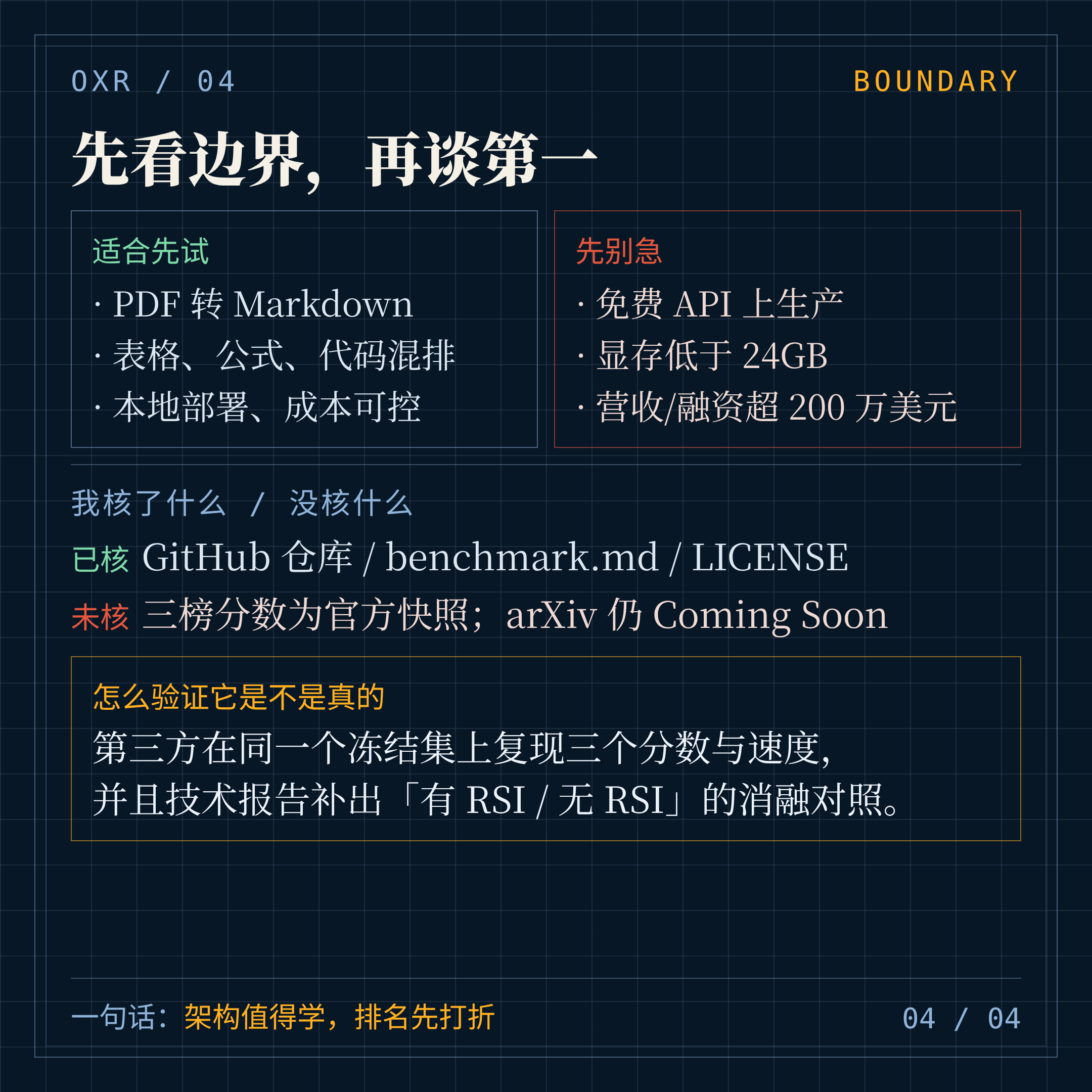 先看边界,再谈第一
